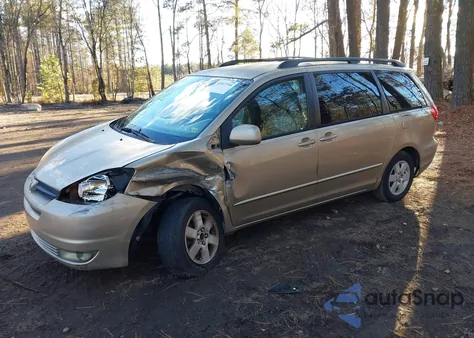 2004 Toyota Sienna Xle из США, поврежденный, VIN 5TDZA22C84S080724